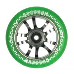 AO SCOOTERS Quadrum Clear Ροδάκι 115χιλ. - Πράσινο 55.12400/grn