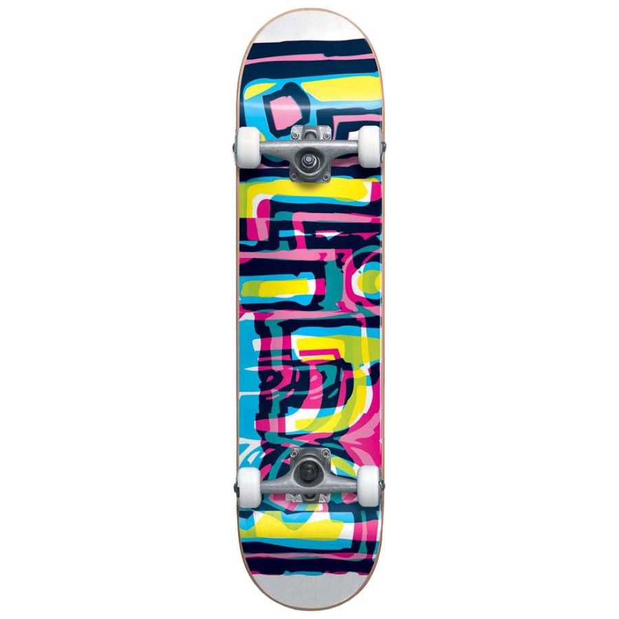 0-blind-logo-glitch-fp-yth-complete-skateboard-7.25-lefko-bottom-view BLIND Logo Glitch FP Yth Complete Skateboard 7.25" - Λευκό 49.10511900Y/WHT/7.25 - Image 1