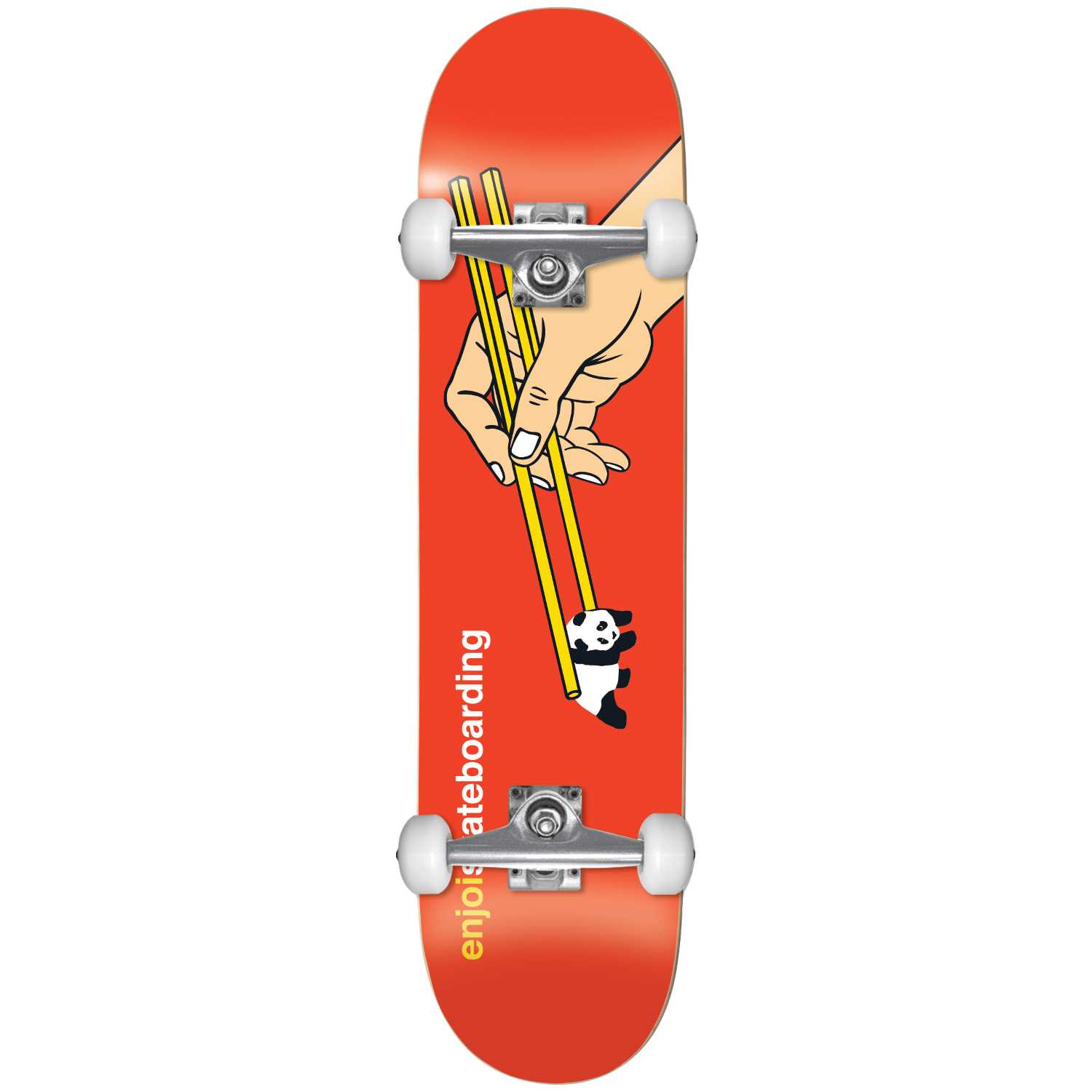 0-enjoi-chop-sticks-yth-fp-complete-skateboard-7.375-kokkino-bottom-view ENJOI Chop Sticks Yth FP Complete Skateboard 7.375" - Κόκκινο 49.10517693Y/RD/7.375 - Image 1