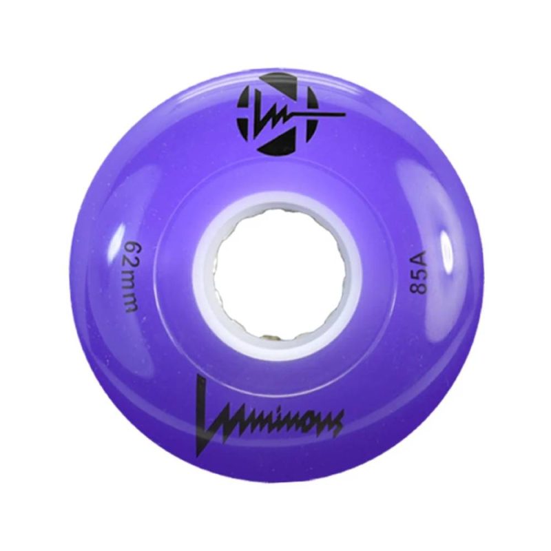 LUMINOUS Ροδάκια Led Quads 62χιλ./85A - Μωβ 52.LUWL-QLU62-PU