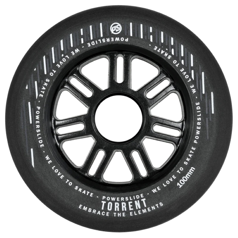 0-powerslide-100xil.-84a-torrent-rodakia-mauro-front-view Powerslide 100χιλ./84Α Torrent Ροδάκια - Μαύρο 19.905363 - Image 1