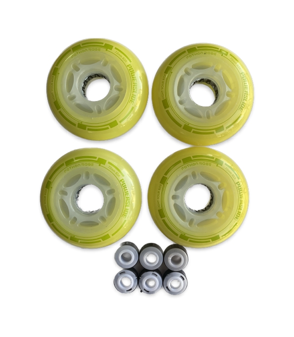 POWERSLIDE 72χιλ./82Α Fothon Envy green LED Ροδάκι 19.905250/72
