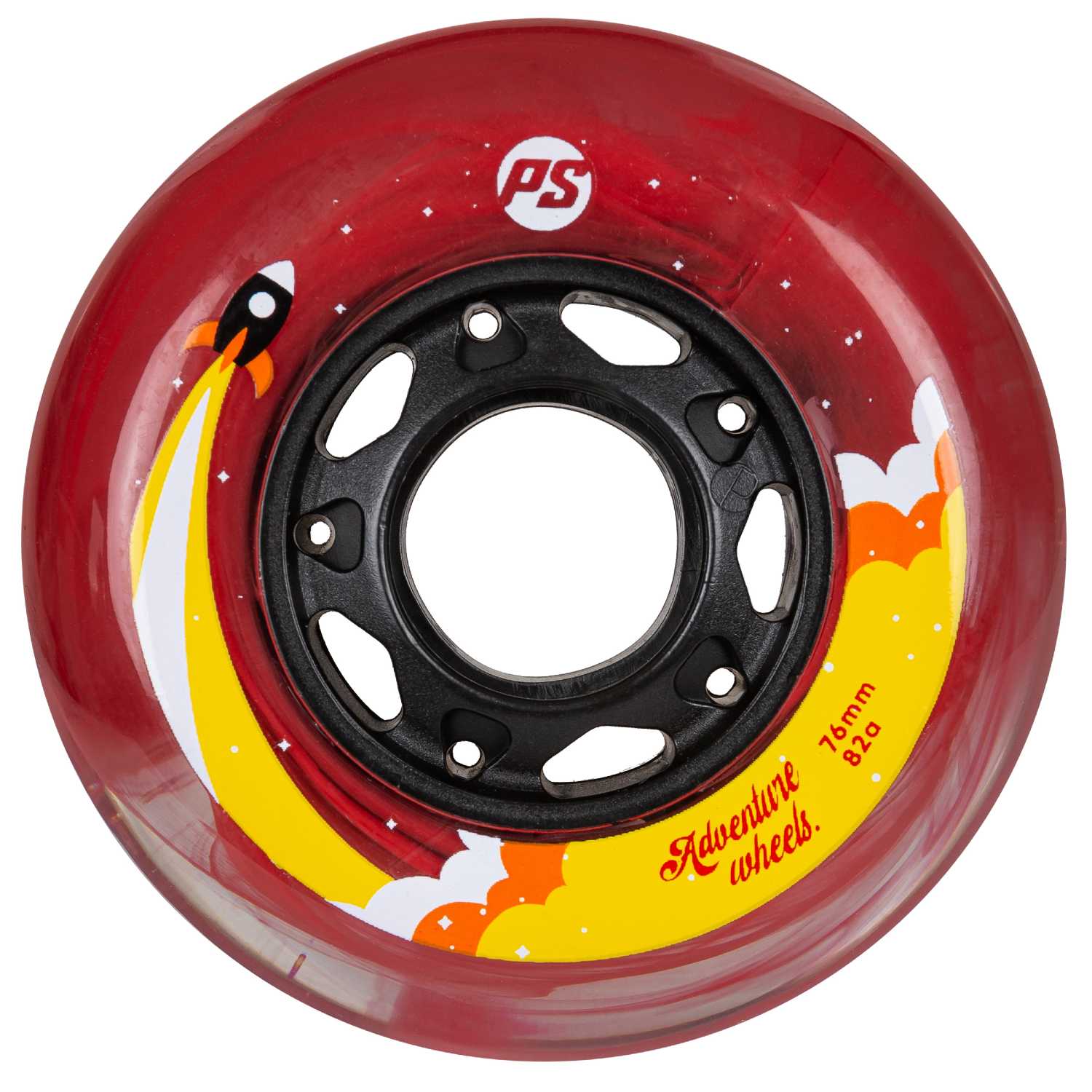0-powerslide-76xil.-82a-kids-adventure-rodakia-kokkino-front-view POWERSLIDE 76χιλ./82A Kids Adventure Ροδάκια - Κόκκινο 19.905411 - Image 1