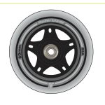 ROLLERBLADE 80χιλ./SG7 Ρόδα και Ρουλεμάν - Clear 43.069535/CLR