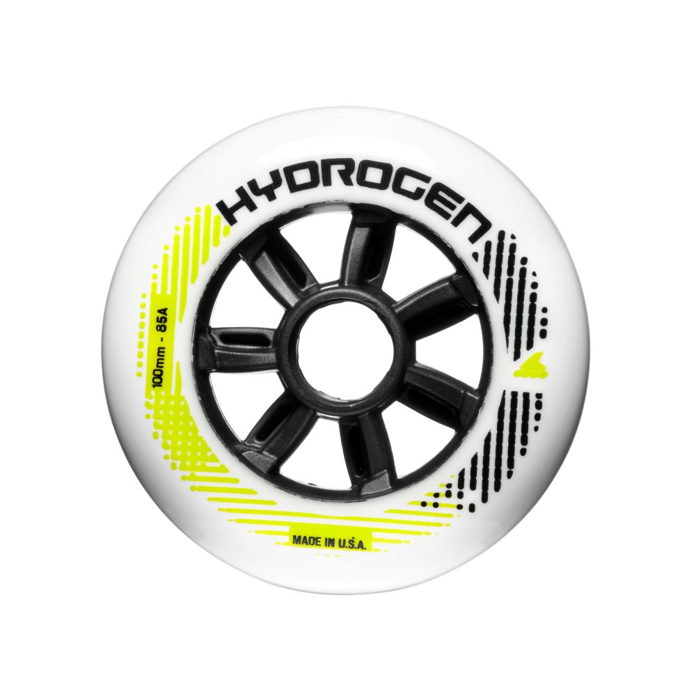 0-rollerblade-hydrogen-100mm-85a-rodakia-white-front-view ROLLERBLADE Hydrogen 100χιλ./85Α ροδάκια - Λευκό (6αδα) 43.066590 - Image 1