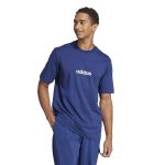Adidas Essentials Linear Single Jersey Tee JE8999 Μπλε