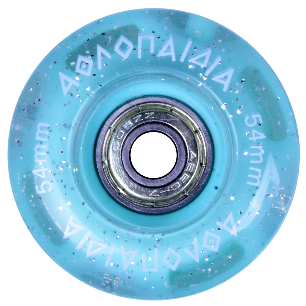 0-3k-aftofotizomena-rodakia-gia-patinia-10322-mint-front-view 3K Ροδάκια Αυτοφωτιζόμενα για Πατίνι 10322 - Μέντα 002.10322/WHL/M - Image 1