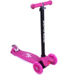 ΑΘΛΟΠΑΙΔΙΑ 3τροχο Πατίνι (Scooter) Με Φωτιζόμενη Βάση Και Ροδάκια - Φούξια 002.61215/FU