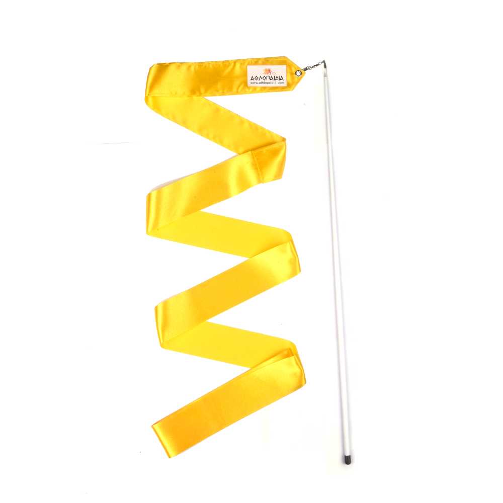 0-athlopaidia-kordela-6-metra-yellow-front-view ΑΘΛΟΠΑΙΔΙΑ Κορδέλα 6 μέτρα - Κίτρινο 009.80121 - Image 1