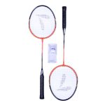 ΑΘΛΟΠΑΙΔΙΑ Ρακέτες Badminton με 2 μπαλάκια - Μαύρο/Πορτοκαλί 013.60228
