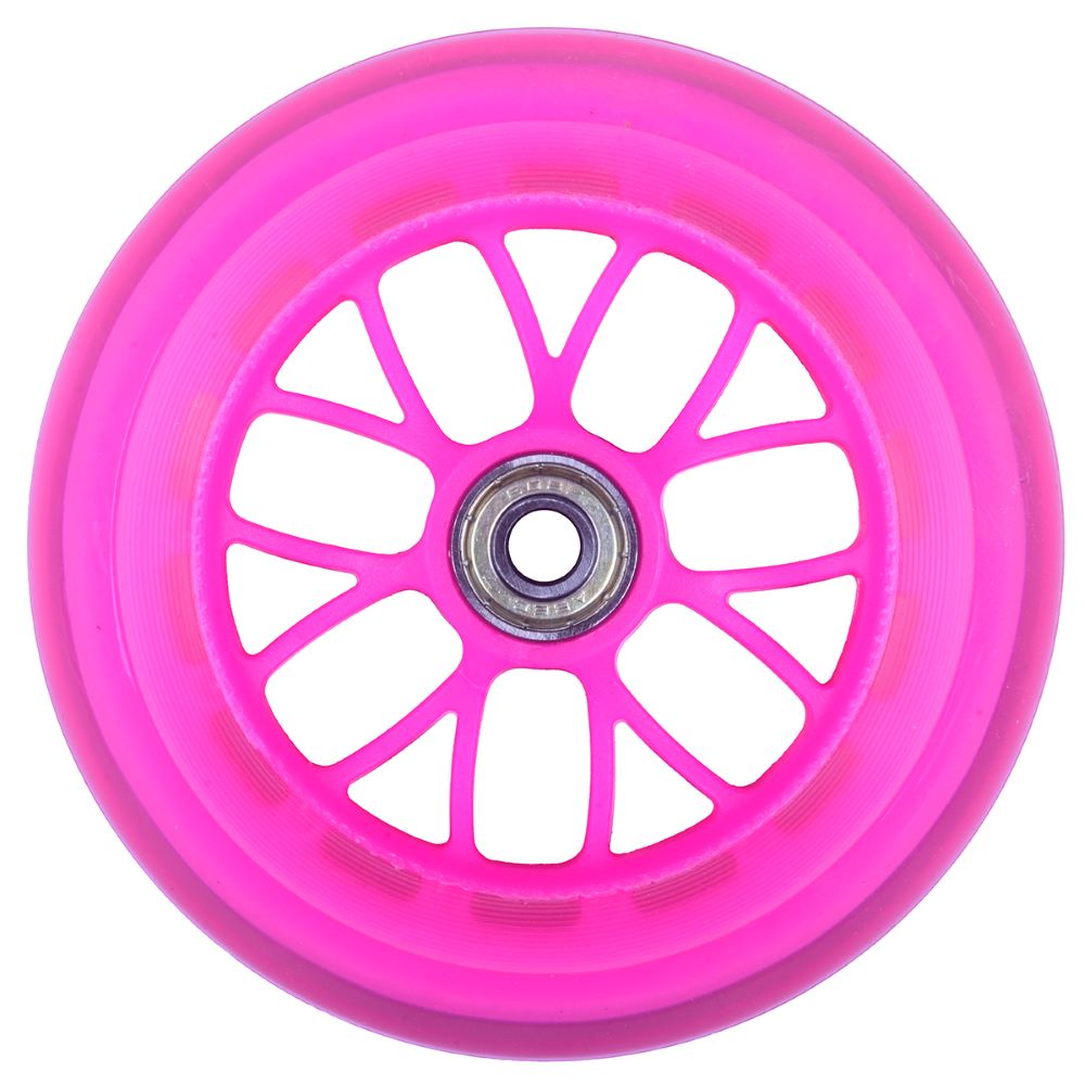 0-athlopaidia-rodaki-me-rouleman-fuchsia-front-view Αθλοπαιδιά Ροδάκι 120χιλ. με Ρουλεμάν, Φούξια 002.61211/120/FU - Image 1