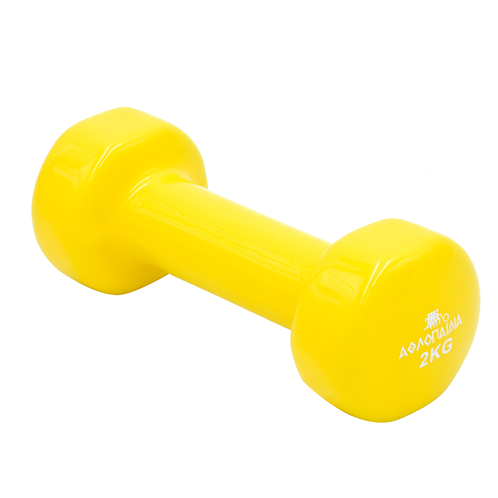 0-athlopaidia-varos-xeriwn-2kg-yellow-left-tilt ΑΘΛΟΠΑΙΔΙΑ Βάρος Χεριών 2 κιλά 028.20112 - Image 1