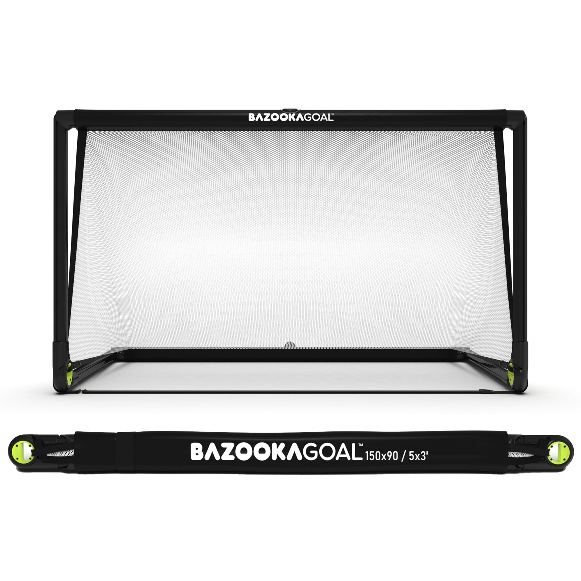 0-bazooka-terma-podosfairou-plastiko-mauro-lefko-front-view BAZOOKA Τέρμα Ποδοσφαίρου Πλαστικό 150εκ.Χ90εκ. - Μαύρο/Λευκό 09.56001 - Image 1