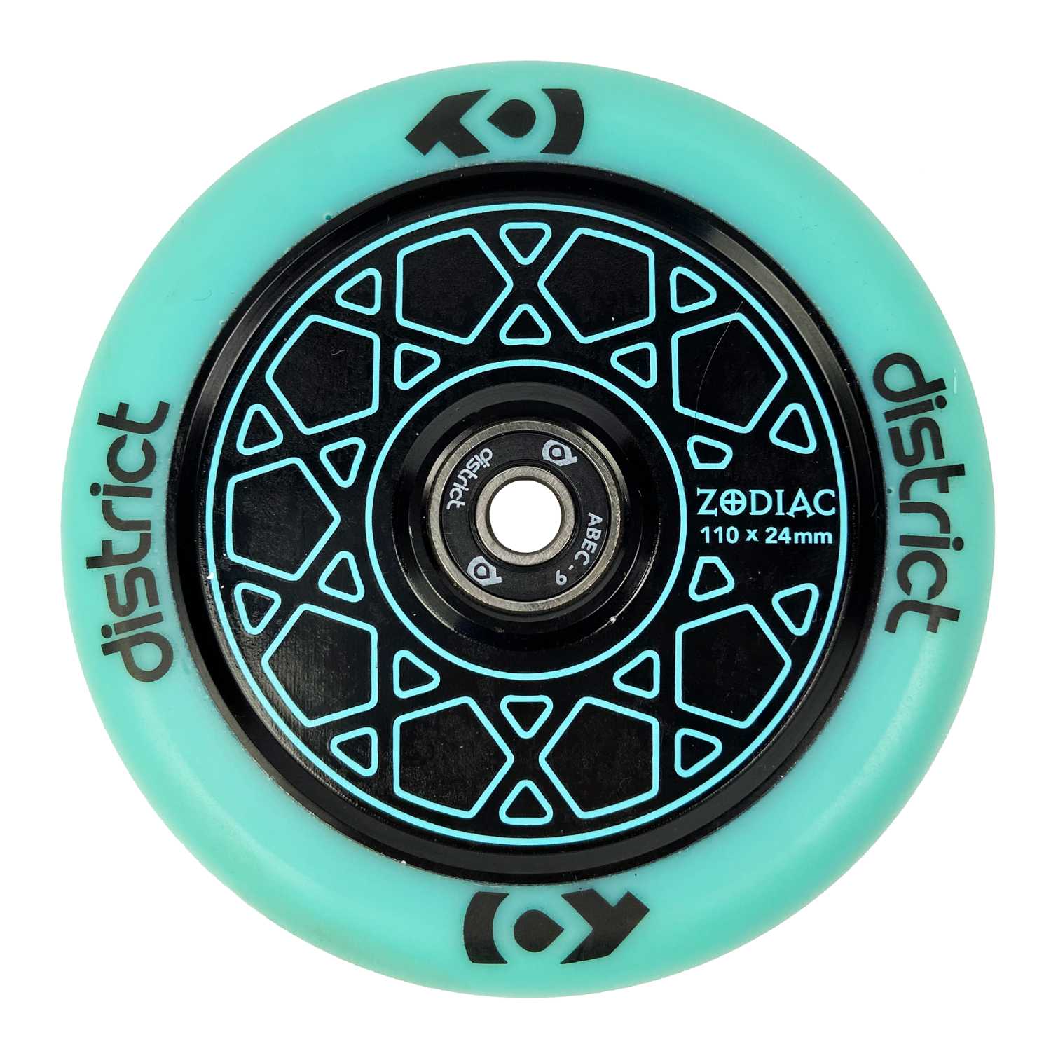0-district-rodaki-zodiac-110xil-galazio-mauro-front-view DISTRICT Ροδάκι Zodiac 110χιλ. - Γαλάζιο/Μαύρο 60.DIW20003 - Image 1