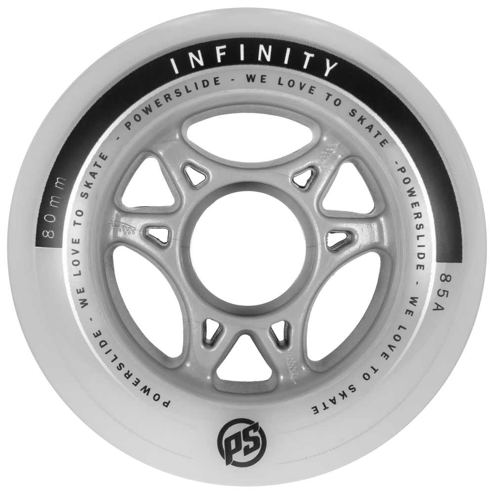 0-powerslide-80-xil-85A-infinity-II-rodakia-gkri-front-vew POWERSLIDE 80χιλ/85Α Infinity ΙΙ Ροδάκια - Γκρι 19.905228/80 - Image 1