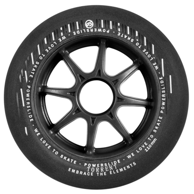 0-powerslide-torrent-rain-110xil.-84a-70a-rodakia-mauro-front-view Powerslide Torrent Rain 110χιλ./84Α-70A Ροδάκια - Μαύρο 19.905300 - Image 1