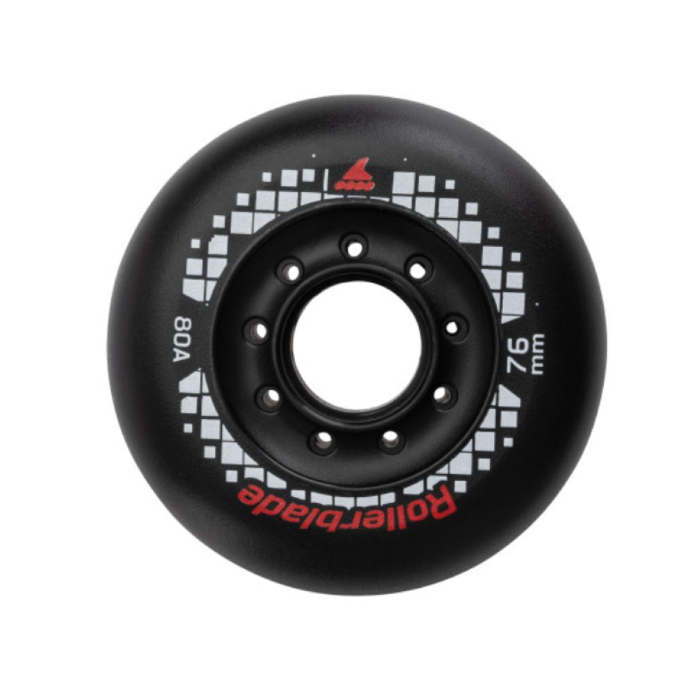 0-rollerblade-apex-76xil-80a-rodakia-mauro-front-view ROLLERBLADE Apex 76χιλ./80Α Ροδάκια - Μαύρο 43.066558 - Image 1