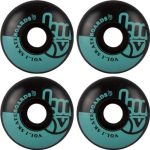 VOL.1 Ροδάκια Skateboard - Μαύρο/Γαλάζιο 014.01