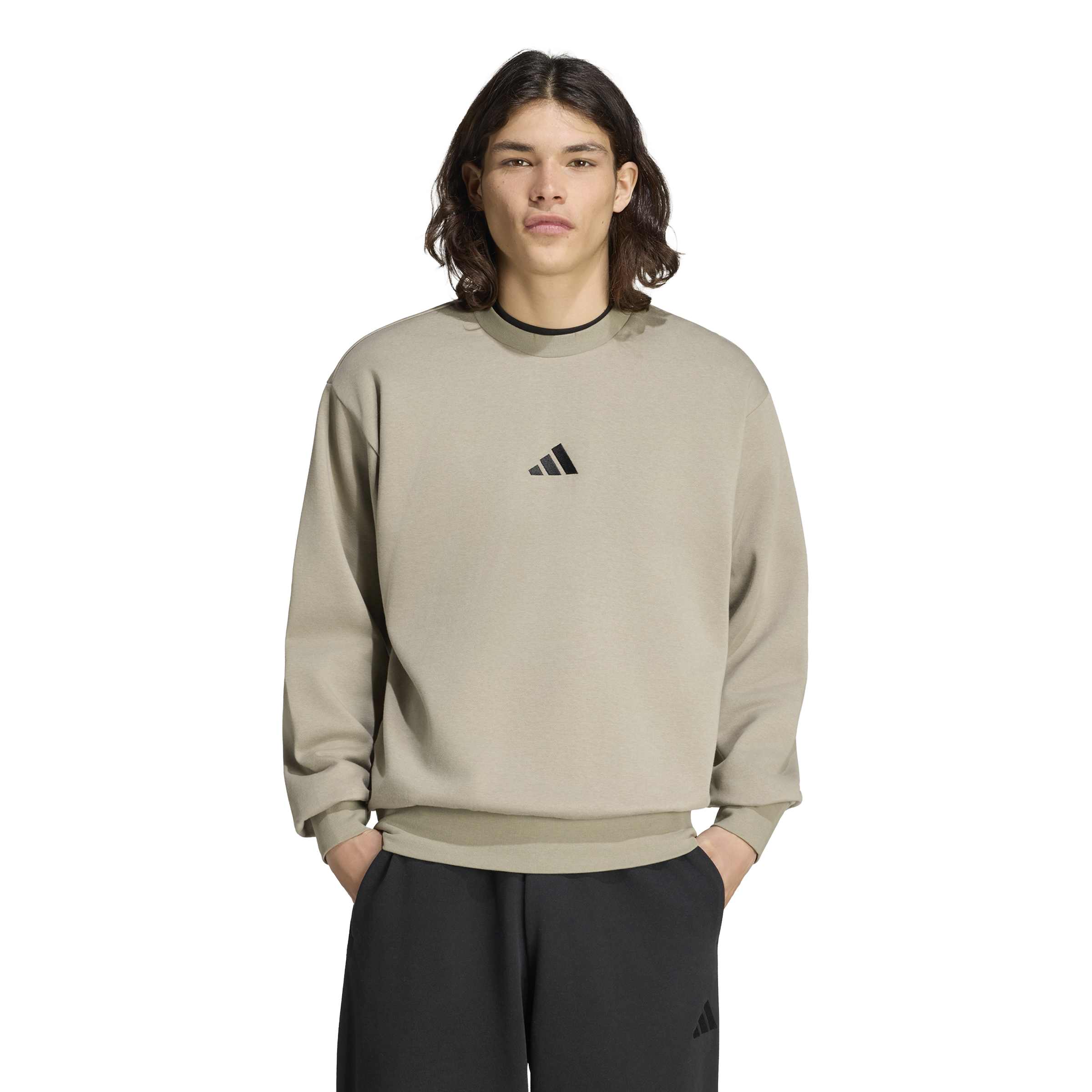 adidas_essentials_feelcozy_fleece_kf2370_1 Adidas Essentials Feelcozy Fleece KF2370 Χακί - Image 1