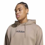 Adidas Essentials Linear Fleece Hoodie KF2396 Μπεζ - Image 4