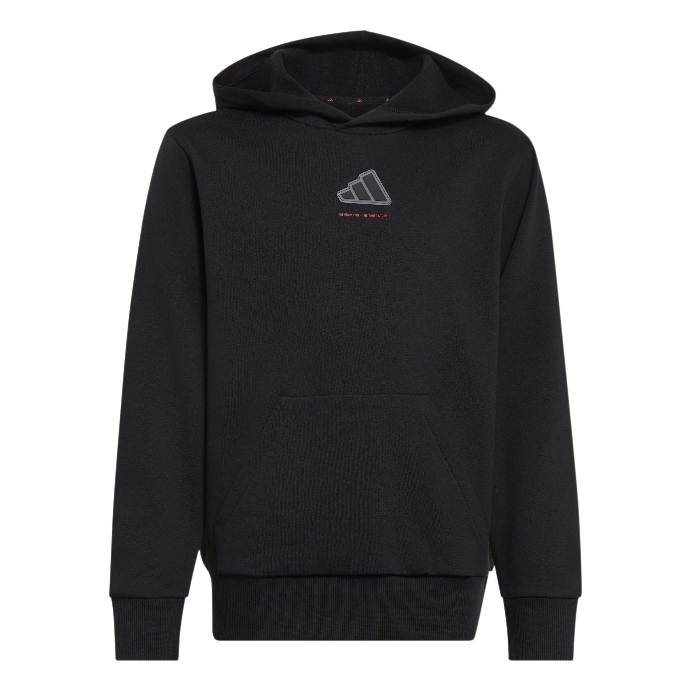 adidas_slogan_fleece_hoodie_kx2475_1 Adidas Slogan Fleece Hoodie KX2475 Μαύρο - Image 1