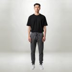 BeNation Essential Heavy Jersey Rib Hem Pants 02312502-3F Ανθρακί - Image 3