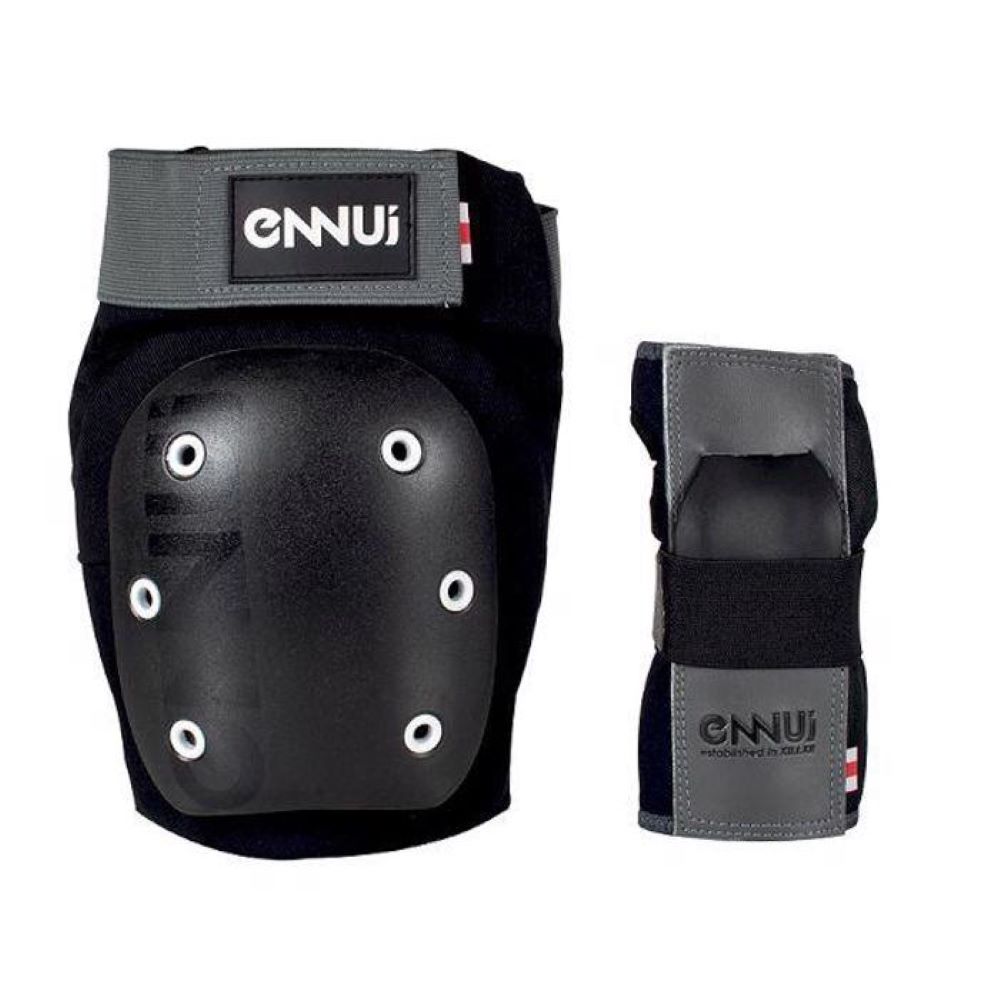ennui-street-dual-set-knee-wrist-guards-black ENNUI Street Dual Set Επιγονατίδες & Περικάρπια - Μαύρο 19.920028 - Image 1