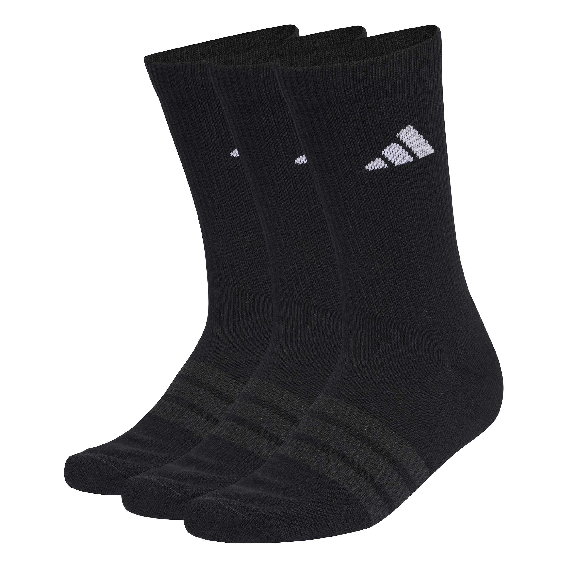 adidas_cushioned_crew_3-pack_unisex_kc9626_1 Adidas Cushioned Crew 3-Pack Unisex KC9626 Μαύρες - Image 1