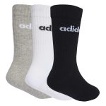 Adidas Linear Kids Crew 3 Pairs KE7085 Μαύρο/Λευκό/Γκρι - Image 2