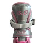 G&C Inline Αυξομειούμενα Πατίνια Rollers BW 188 Γκρι/Ροζ - Image 7