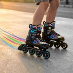 Αυξ/να Inline Skates NILS EXTREME ΣΕΤ 4 σε 1 με Αντικ/σιμη Λεπίδα Πάγου NH10907 Μαύρο/Μπλε - Image 10