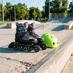 Αυξ/να Inline Skates NILS EXTREME ΣΕΤ 4 σε 1 με Αντικ/σιμη Λεπίδα Πάγου NH10907 Μαύρο/Μπλε - Image 5
