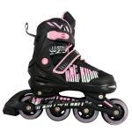 G&C Inline Αυξομειούμενα Πατίνια Rollers BW 166 Μαύρο/Ροζ